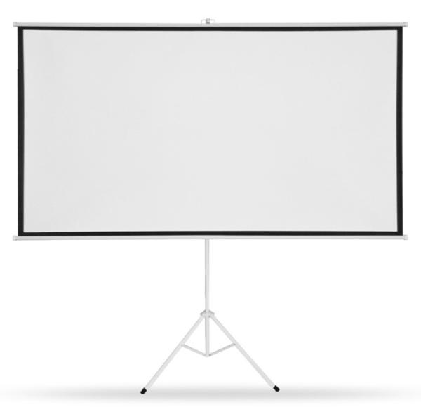 Màn chiếu đứng 3 chân 100inch, màn chiếu phim 16:9 chính hãng cao cấp (2.21m x 1.25m) mã (MC08.2)
